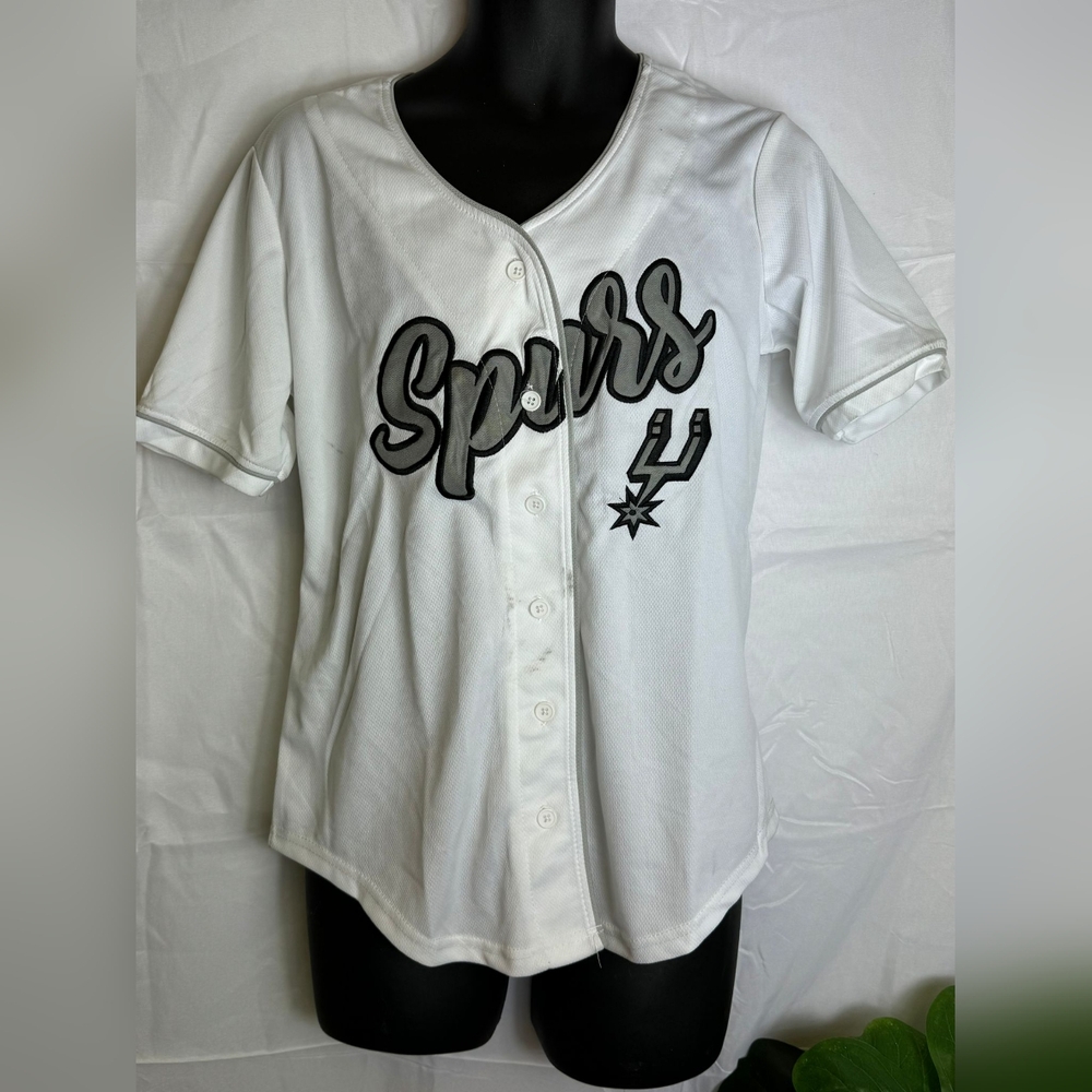 NBA short sleeve shirts for men/Size S/white and gray with some stain